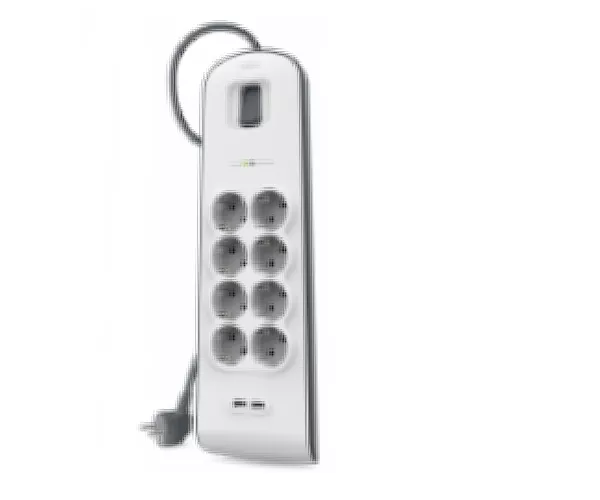 Belkin BSV804VF2M surge protector White 8 AC outlet(s) 2 m