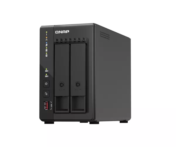 QNAP TS-253E NAS Tower Ethernet LAN Black J6412