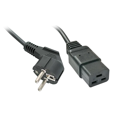 Lindy Stromversorgung Black 2 m CEE7/4 IEC C19