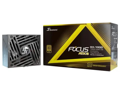 SEASONIC Focus GX-1000 V4 1000W ATX 3.1 Gold, črn modularni napajalnik (GX-1000-V4)