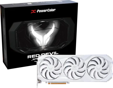 PowerColor Radeon RX 9070 XT 16GB Red Devil Spectral White