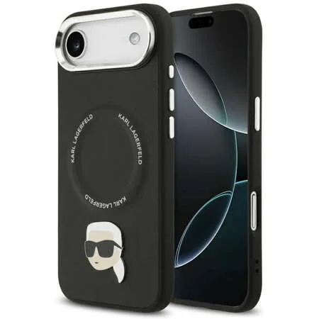 Husa Karl Lagerfeld Apple iPhone 17 Air Karl Pin Negru