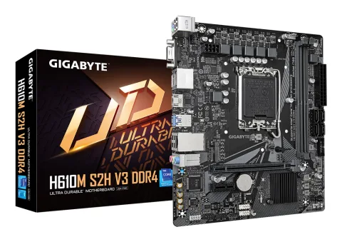 GIGABYTE H610M S2H V3 DDR4 Motherboard - Supports Intel Core 14th CPUs