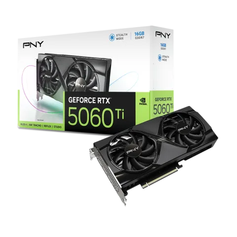 Gráfica PNY GeForce RTX 5060 Ti Dual Fan 16GB GDDR7 DLSS4