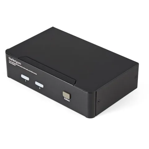 StarTech.com 2 Port USB HDMI KVM Switch mit Audio und USB 2.0 Hub