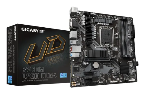 GIGABYTE B760M DS3H DDR4 Motherboard - Supports Intel Core 14th Gen CPUs