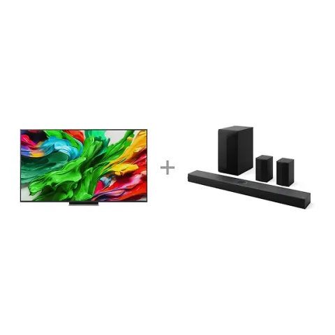 LG 65" QNED 87 4K Mini-LED TV (2025) + LG S70TR 5.1.1 Soundbar Dolby Atmos -tuotepaketti