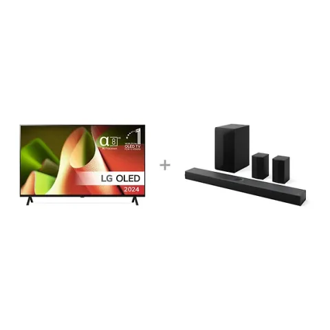 LG 55" OLED B4E 4K TV + LG S70TR 5.1.1 Soundbar Dolby Atmos -tuotepaketti