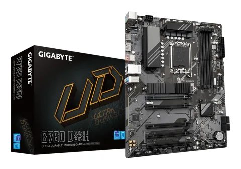 GIGABYTE B760 DS3H Motherboard - Supports Intel Core 14th Gen CPUs, 8+2+1
