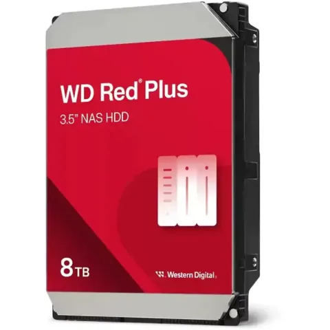 Hard disk WD Red Plus NAS (3.5", 8TB, SATA3 6Gb/s, 256MB Cache, 5640rpm)