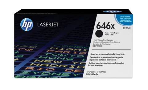 HP 646X Schwarz Original LaserJet Tonerkartusche mit hoher Reichweite