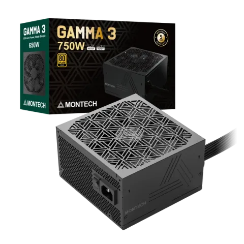 Fonte Modular Montech Gamma 3 750W 80 Plus Gold ATX 3.1