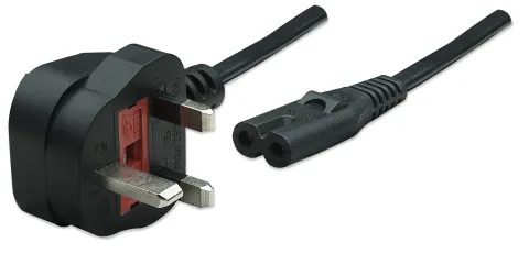 Manhattan Power Cord/Cable, UK 3-pin plug to C7 Female (figure