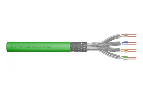 Digitus DK-1843-VH-1 sieťový kábel Zelená 100 m Cat8.2 S/FTP (S-STP)