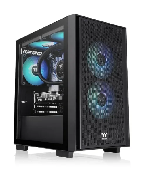 Thermaltake Versa H16 TG ARGB, črno ohišje