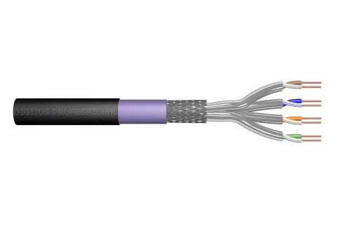 Digitus DK-1741-VH-1-OD sieťový kábel Čierna 100 m Cat7 S/FTP (S-STP)