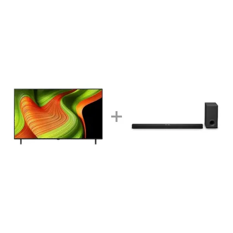 LG 55" OLED B5 – 4K TV + LG S90TY 5.1.3 Soundbar Dolby Atmos -tuotepaketti