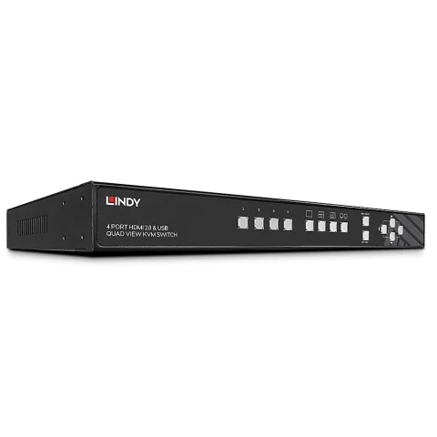Lindy 32329 Tastatur/Video/Maus (KVM)-Switch Rack-Einbau Schwarz