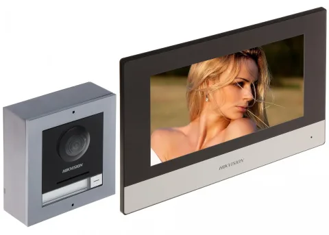 Hikvision DS-KIS702Y Kit video interfon pentru vile cu două fire