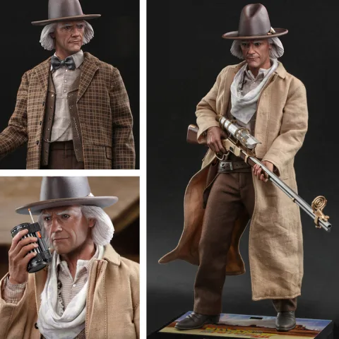 Zurück in die Zukunft 3 Dr Emmett Brown Hot Toys MMS617 1/6 Figur