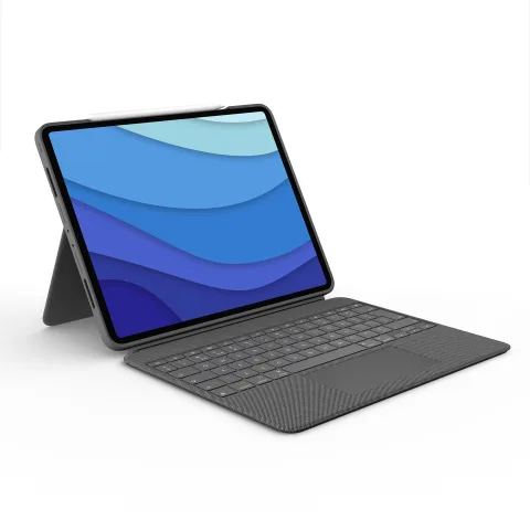 Logitech Combo Touch QWERTZ švýcarský Smart Connector Šedá