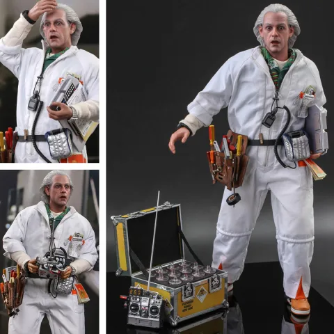 Zurück in die Zukunft Dr Emmett Brown Deluxe Hot Toys MMS610 1/6 Figur