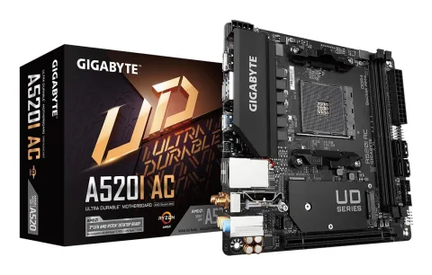 GIGABYTE A520I AC Motherboard - Supports AMD Ryzen 5000 Series AM4 CPUs