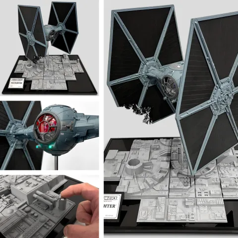 SPACEart Star Wars Episode IV A New Hope TIE Fighter Deluxe Diorama