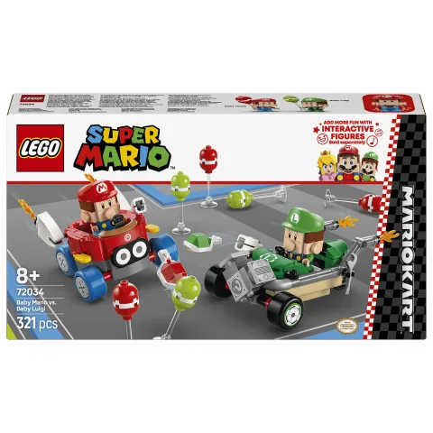 LEGO Super Mario 72034 Mario Kart - BÃ©bÃ© Mario contre BÃ©bÃ© Luigi