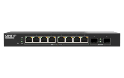 QNAP QSW-L2110-2S8T network switch Managed Desktop Black