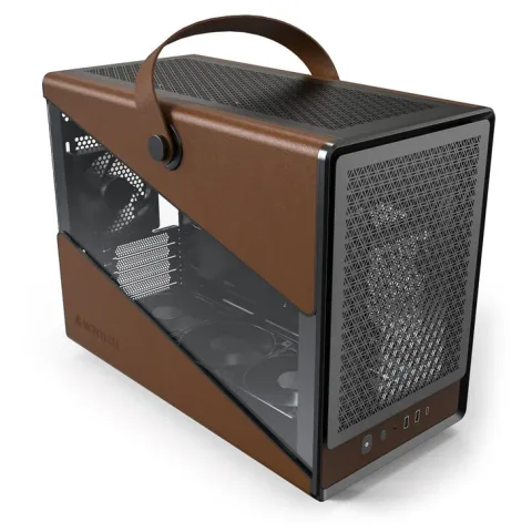 MONTECH Heritage PRO, črno mATX ohišje z usnjem