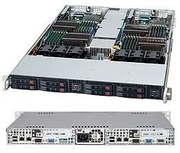 Supermicro CSE-809T-1200B carcase PC Low Profile (Slimline) Negru 1200 W