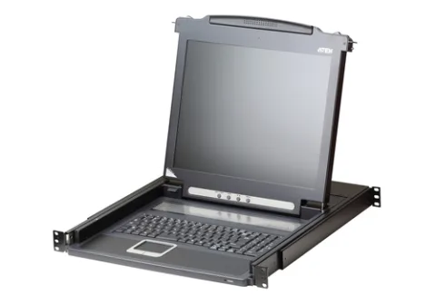 ATEN CL1000M rack console 43.2 cm (17") 1280 x 1024 pixels Metal, Plastic Black 1U