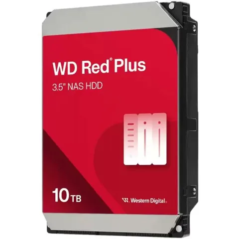 Hard Disk WD Red Plus (10TB, SATA3 6Gb/s, 512MB Cache, 7200rpm)
