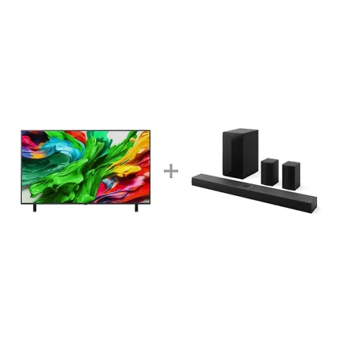 LG 65" QNED 85 4K Mini-LED TV (2025) + LG S70TR 5.1.1 Soundbar Dolby Atmos -tuotepaketti
