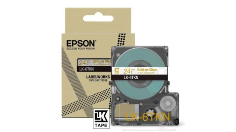 Epson LK-6TKN Gold, Transparent