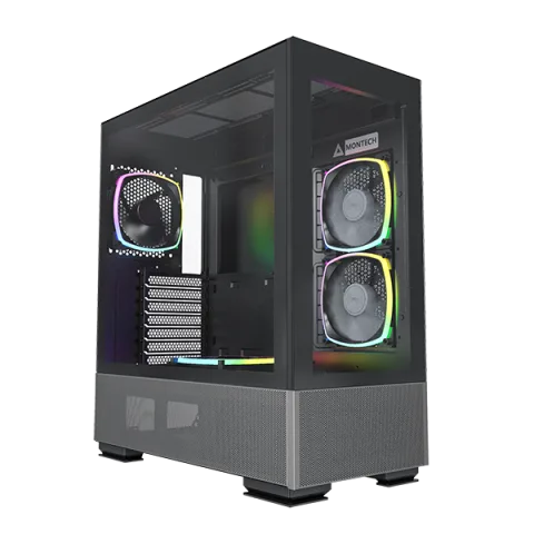 Montech SKY TWO, Midi-Tower črno računalniško ohišje