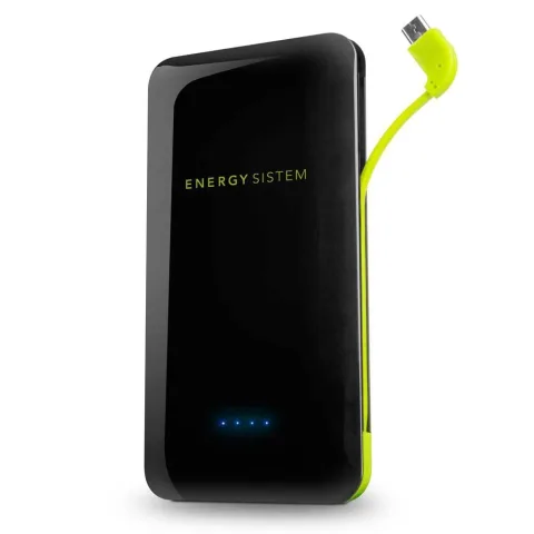 Power Bank 5000mAh ENERGY SISTEM w/built-in MicroUSB cable black