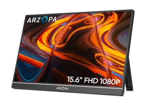 ARZOPA A1T 15.6'' (40 cm) FullHD IPS 60Hz Touch mHDMI USB-C zvočniki, prenosni monitor