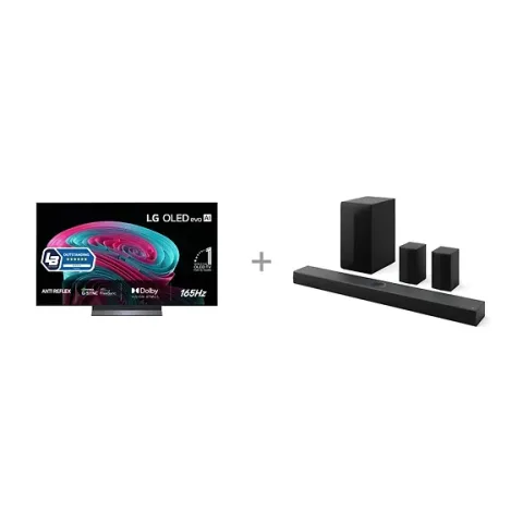 LG 55" OLED evo C6 – 4K TV (C65) + LG S70TR 5.1.1 Soundbar Dolby Atmos -tuotepaketti
