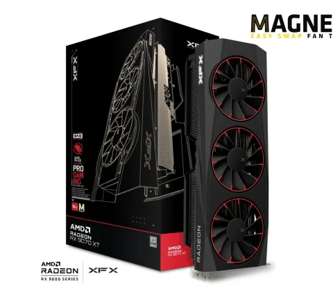XFX Quicksilver AMD Radeon RX 9070XT Magnetic Air Edition, 16 GB