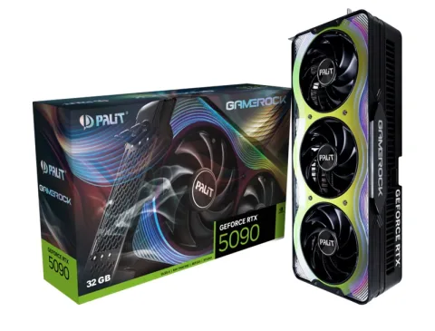 PALIT GeForce RTX 5090 GameRock 32GB GDDR7, grafična kartica (NE75090019R5-GB2020G)