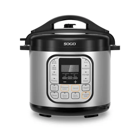 Sogo OLL-SS-10605 electric pressure cooker 6 L Black, Stainless steel 1000 W