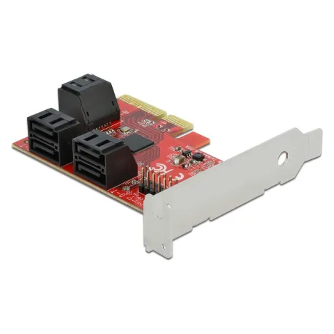 DeLock Carte ContrÃ´leur PCI Express vers 6 ports SATA 6 Gbps Low Profile