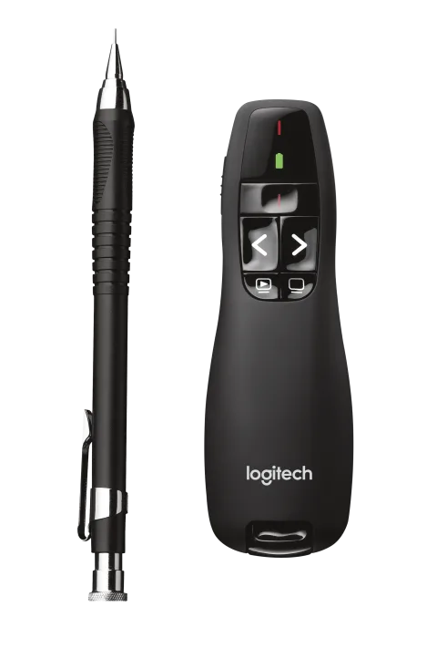Logitech R400 multimediju prezentētājs RF Melns