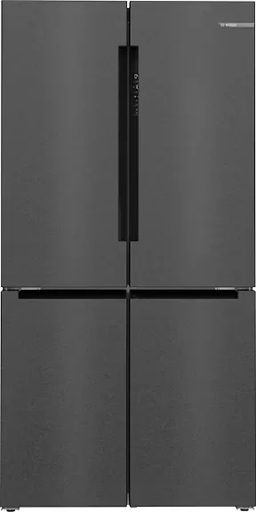 Bosch Serie 6 KFN96AXEA combi-fridge Freestanding 605 L E Black, Stainless steel