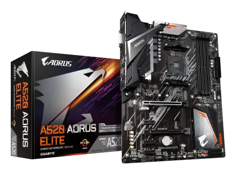 GIGABYTE A520 AORUS ELITE Motherboard - Supports AMD Ryzen 5000 Series