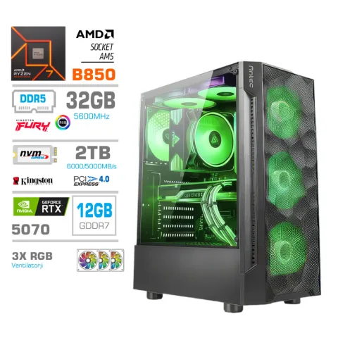 MEGA MT S7, Ryzen 7 9700X, 32 GB RAM, 2 TB, RTX 5070