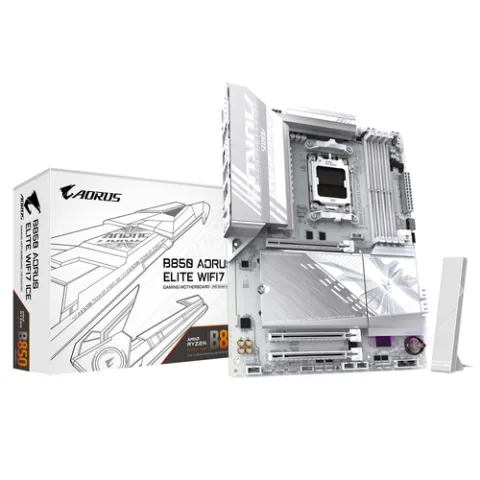 GIGABYTE B850 AORUS ELITE WIFI7 ICE Motherboard - AMD Ryzen 9000