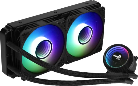 MIRAGEL240 CPU Liquid Cooled 2x 12cm ARGB Fan TDP 400W Black